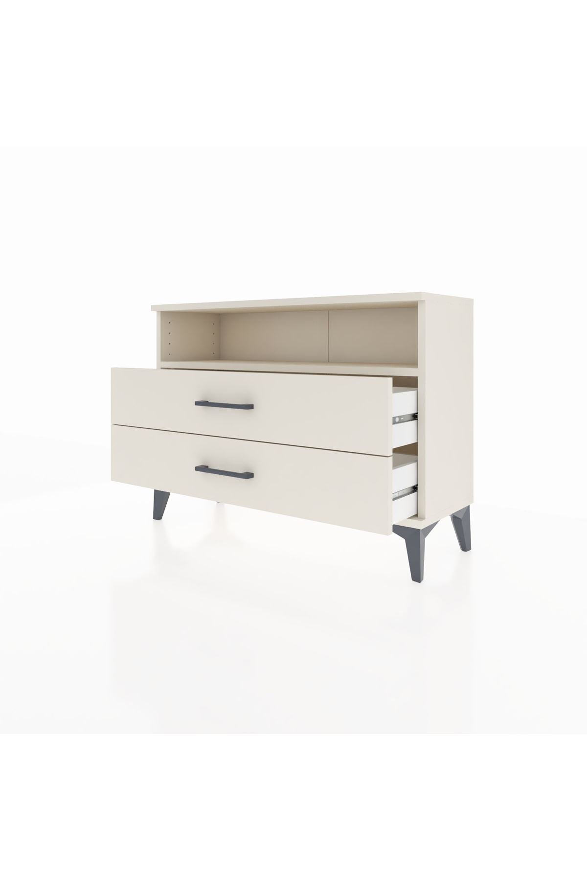 Arges Şifonyer Tek Raflı 2 Çekmeceli 88x30x64 - S02M005V1A