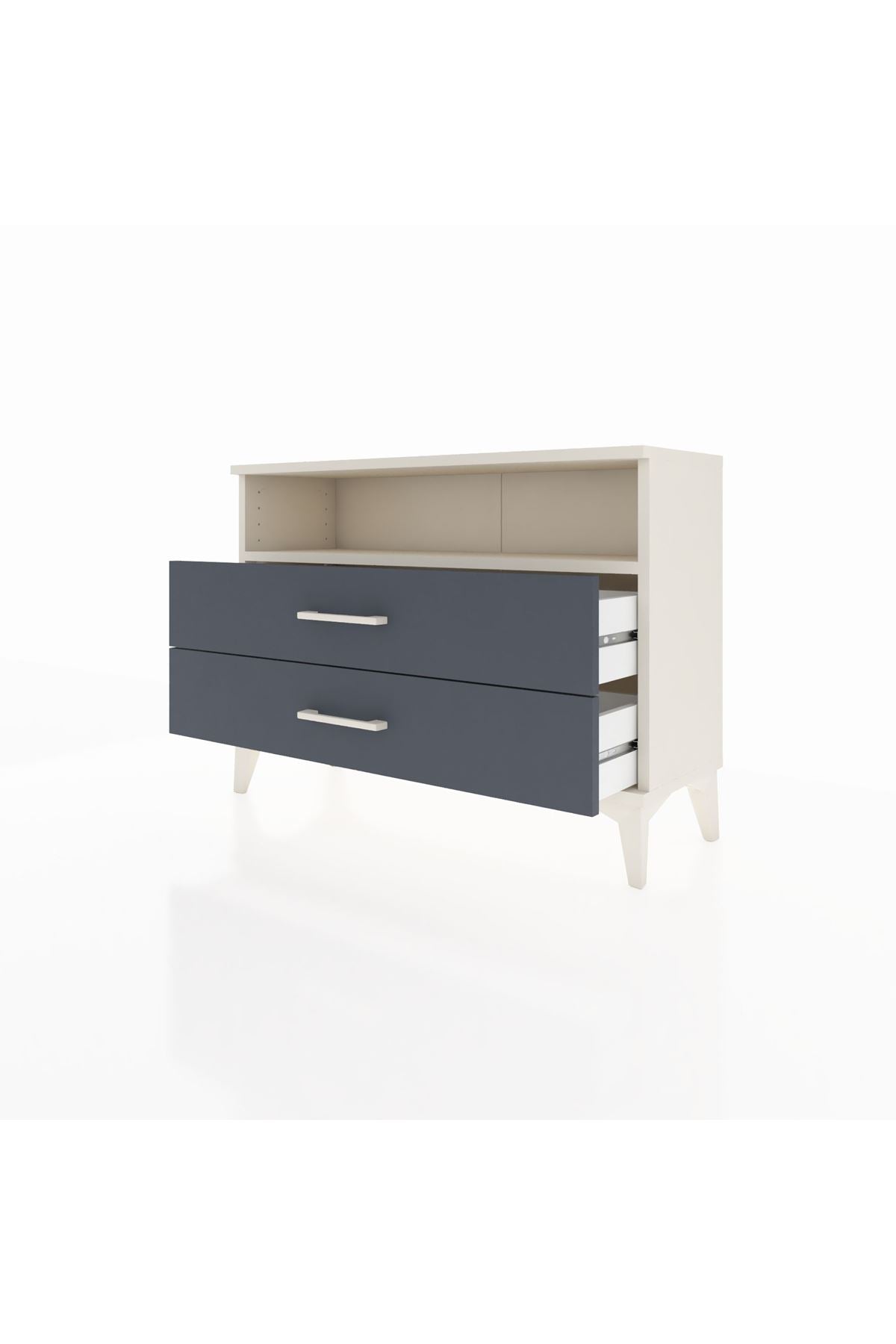 Arges Şifonyer Tek Raflı 2 Çekmeceli 88x30x64 - S02M005V2A