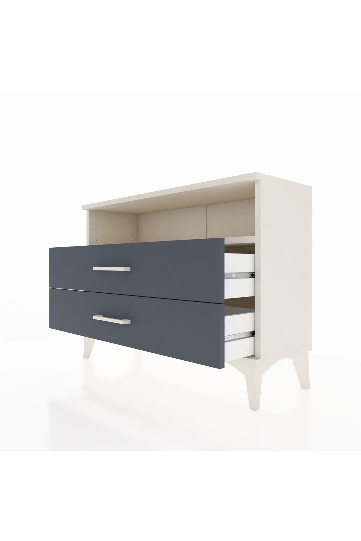 Arges Şifonyer Tek Raflı 2 Çekmeceli 88x30x64 - S02M005V2A