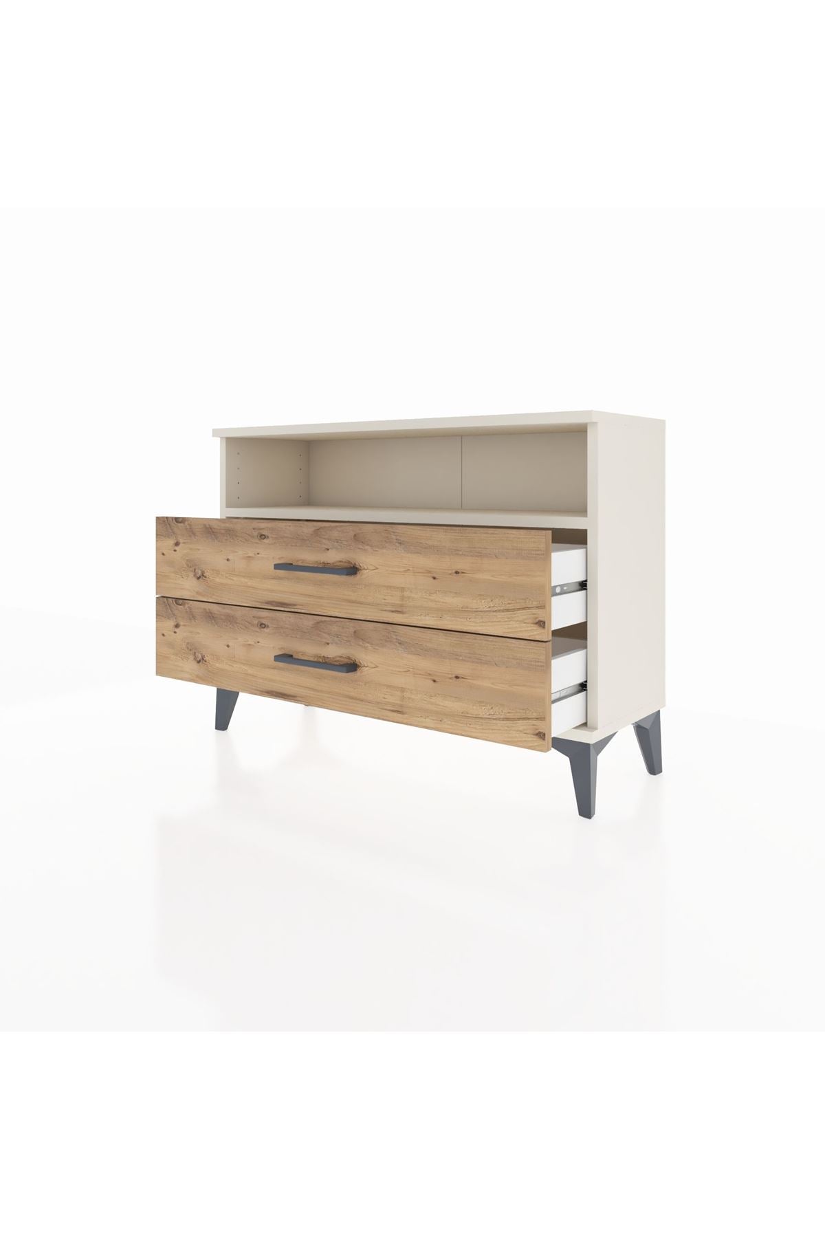 Arges Şifonyer Tek Raflı 2 Çekmeceli 88x30x64 - S02M005V3A