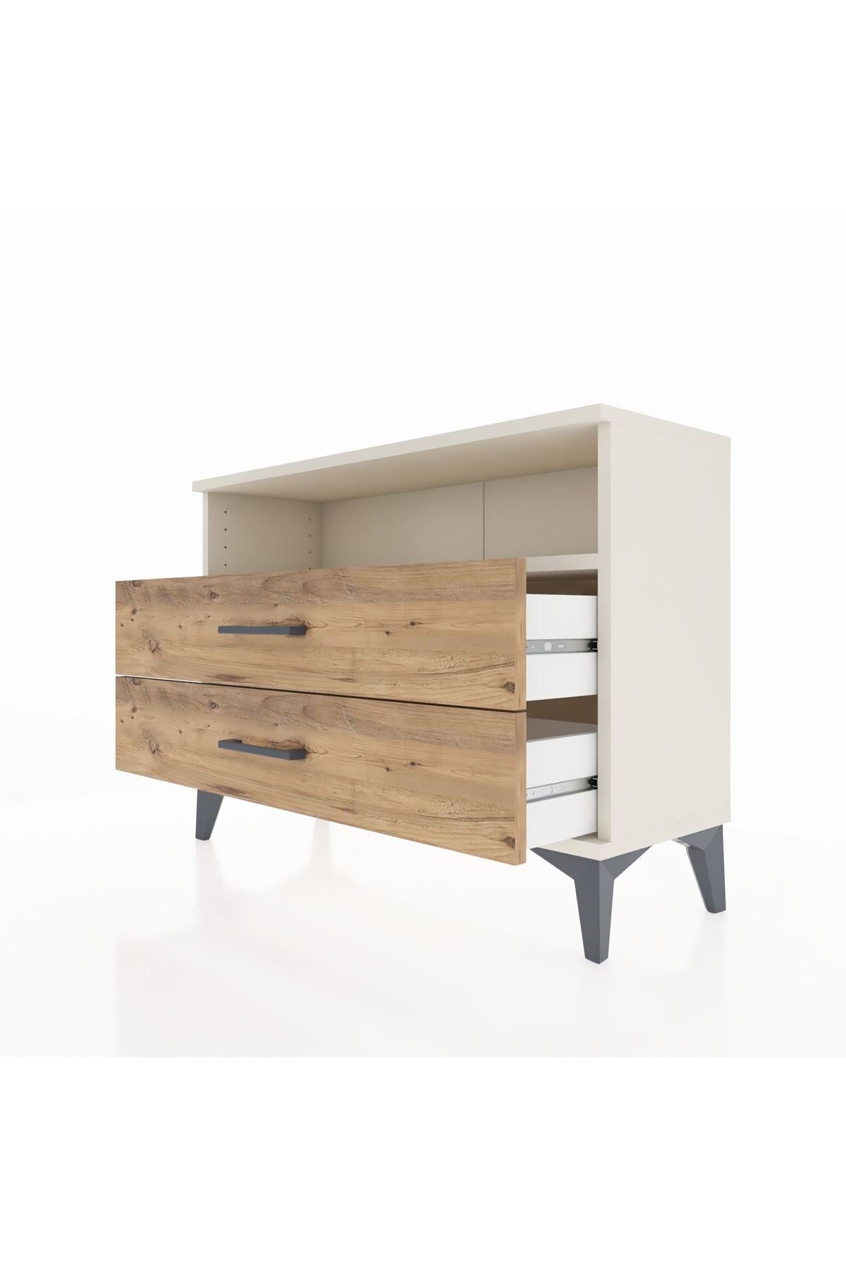 Arges Şifonyer Tek Raflı 2 Çekmeceli 88x30x64 - S02M005V3A