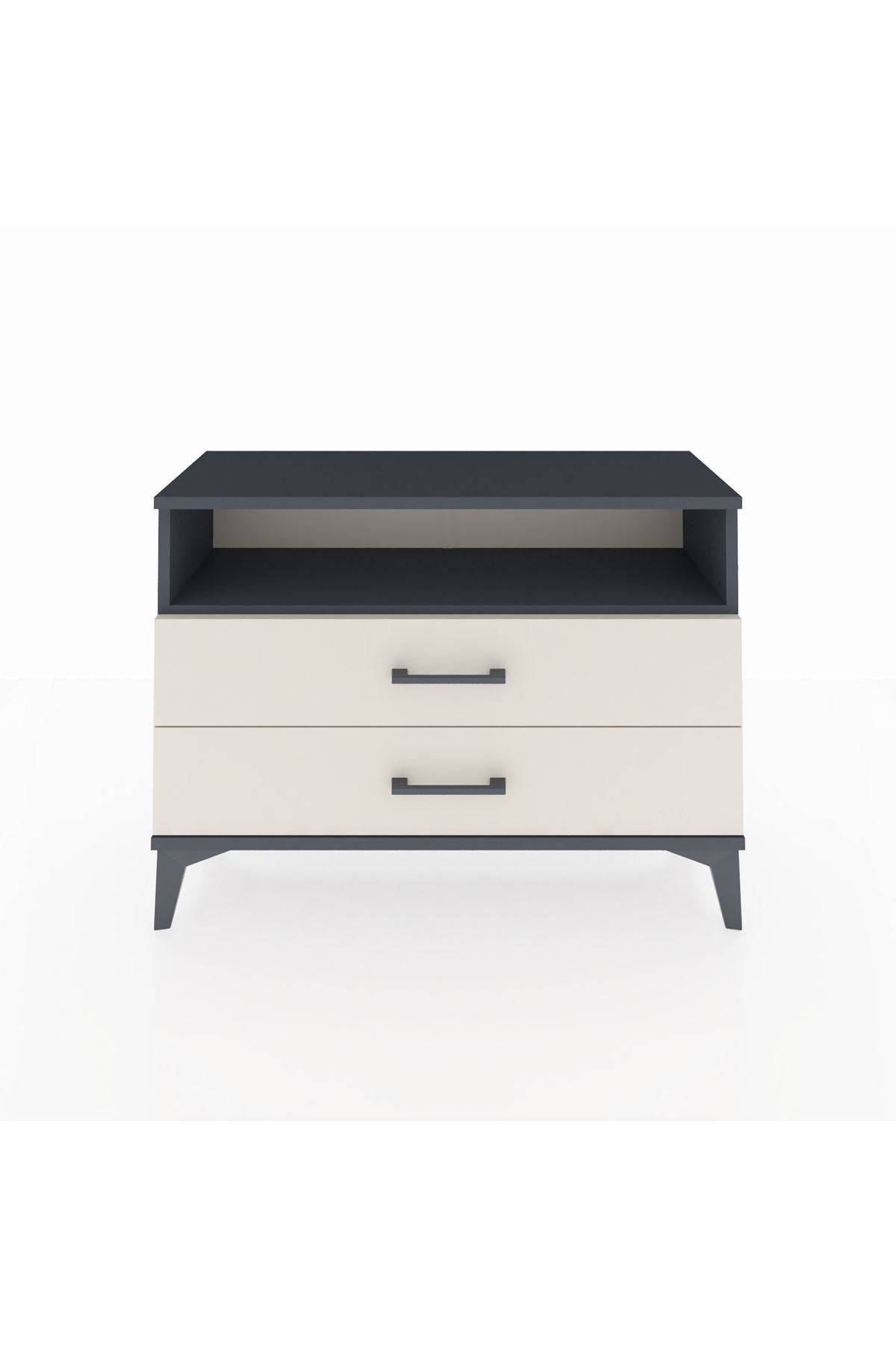 Arges Şifonyer Tek Raflı 2 Çekmeceli 88x30x64 - S02M005V4A