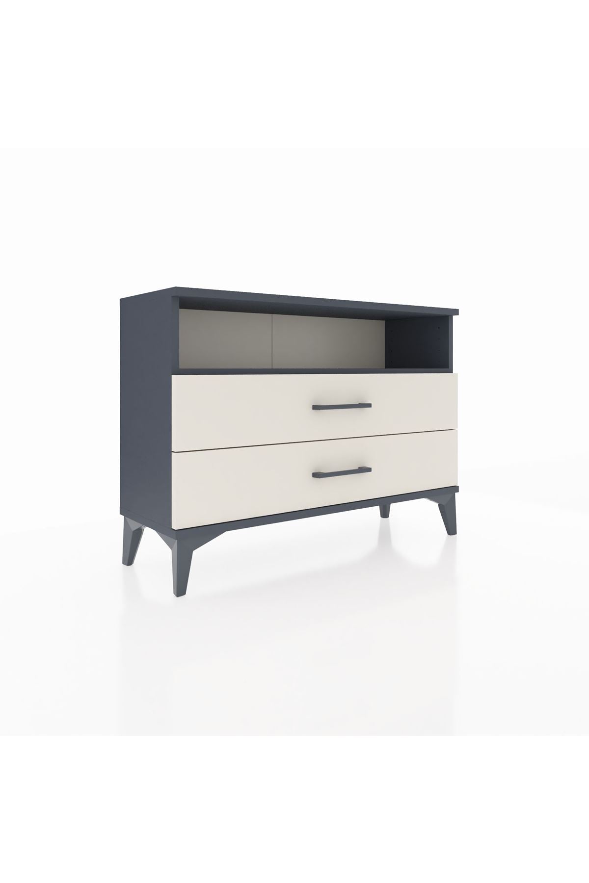 Arges Şifonyer Tek Raflı 2 Çekmeceli 88x30x64 - S02M005V4A
