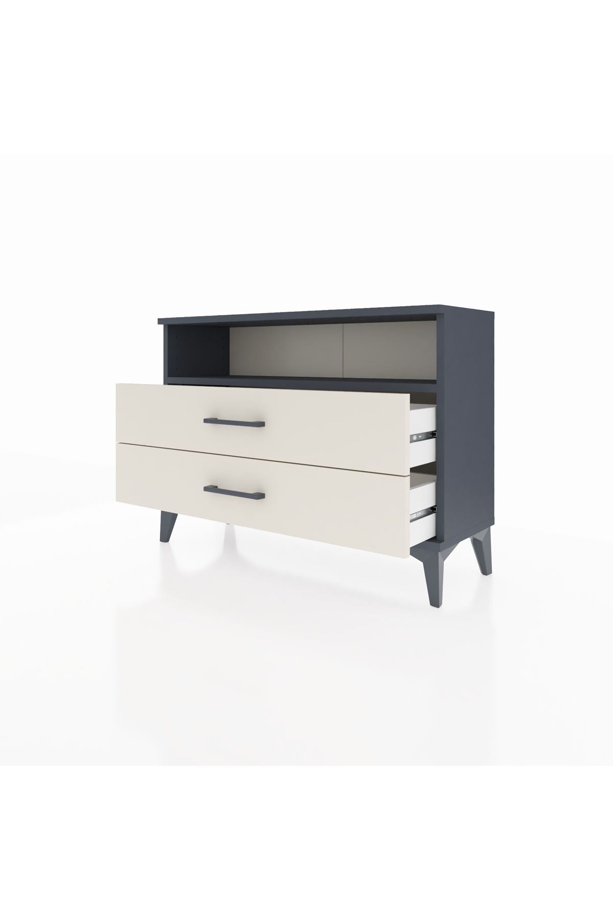 Arges Şifonyer Tek Raflı 2 Çekmeceli 88x30x64 - S02M005V4A