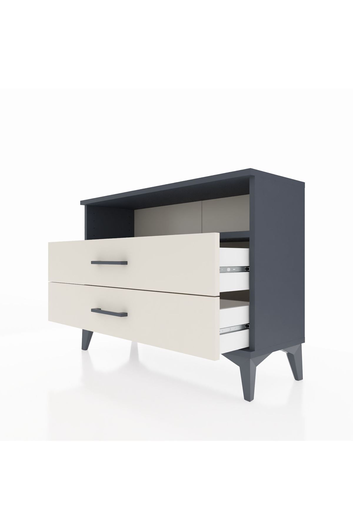 Arges Şifonyer Tek Raflı 2 Çekmeceli 88x30x64 - S02M005V4A