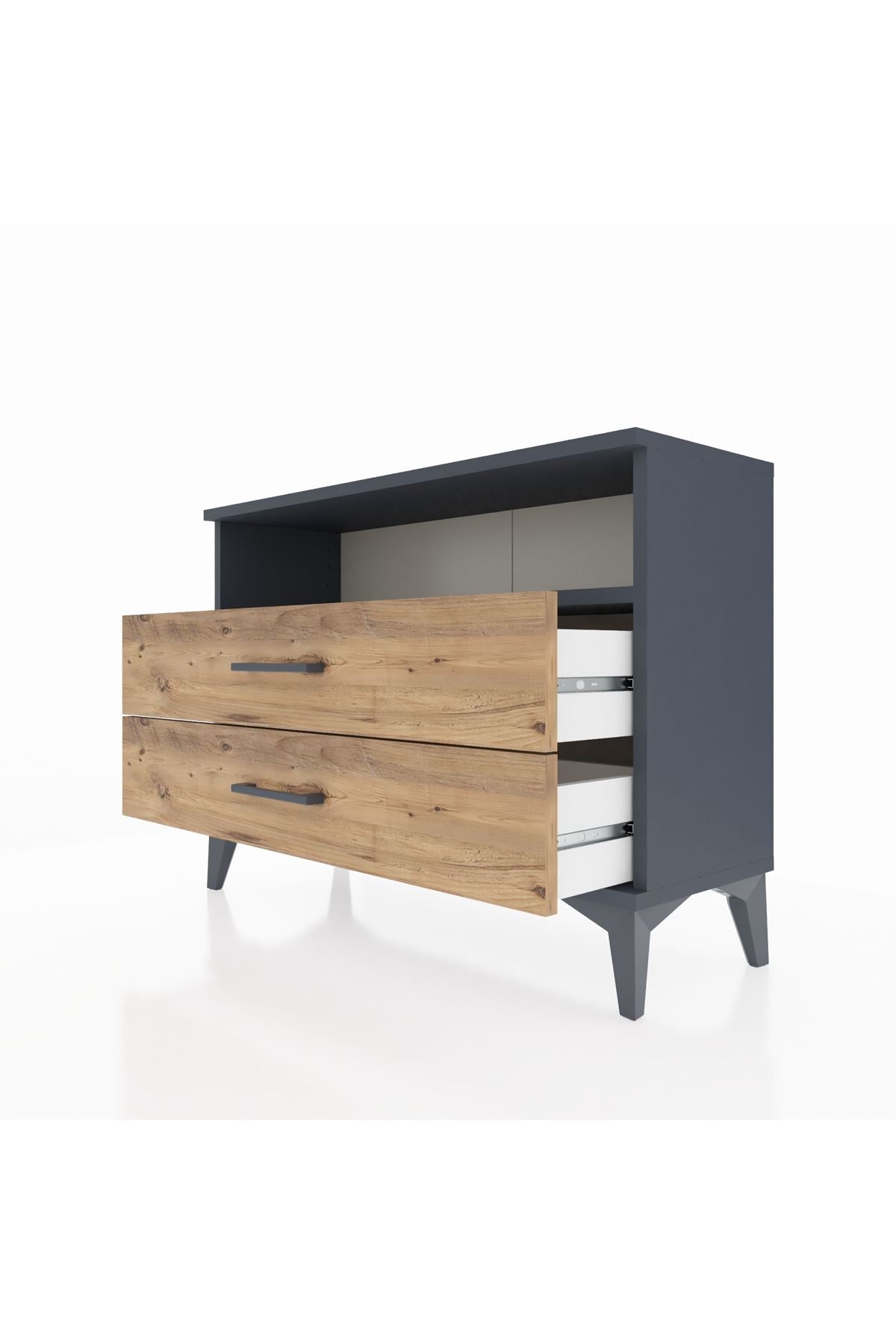 Arges Şifonyer Tek Raflı 2 Çekmeceli 88x30x64 - S02M005V6A