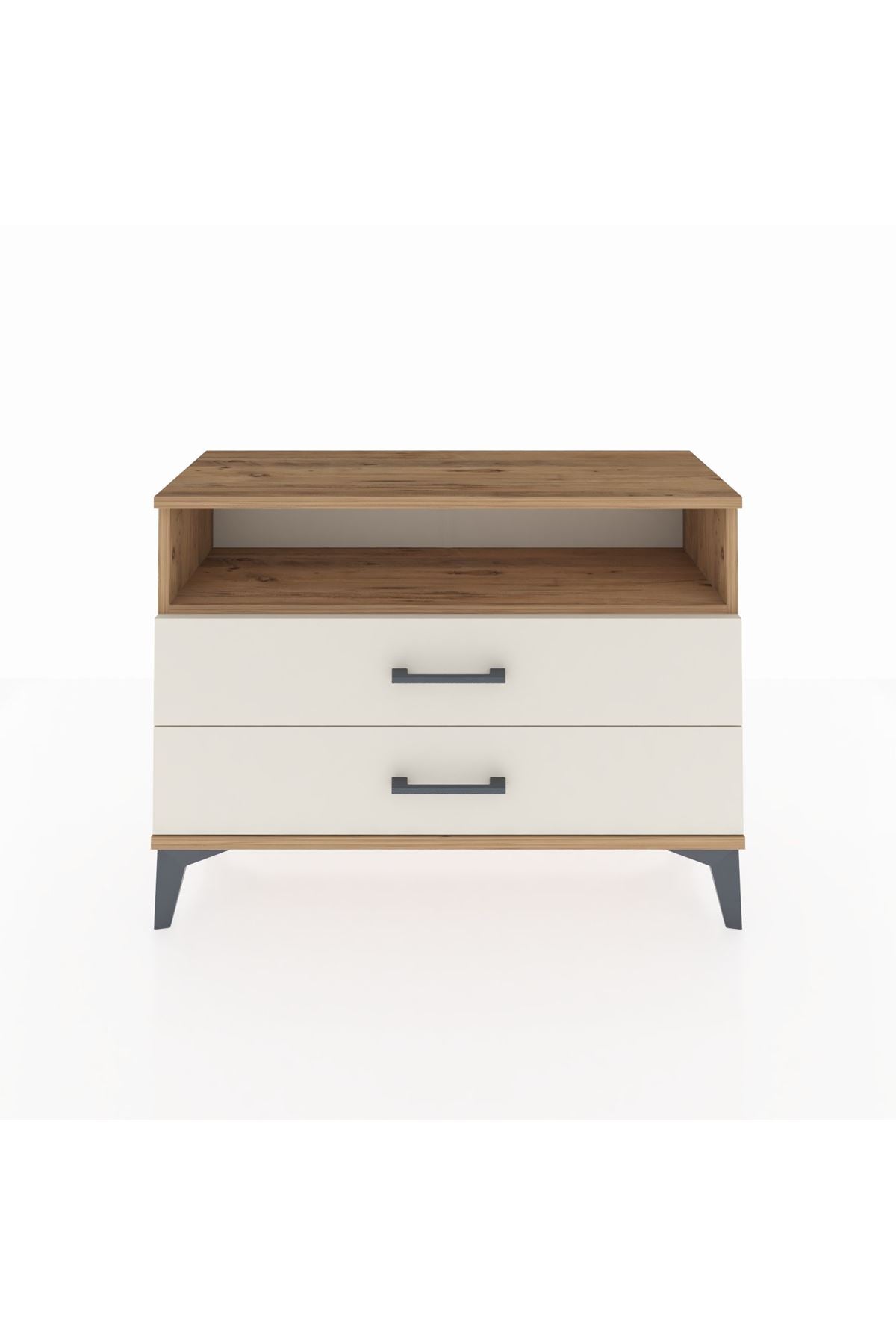 Arges Şifonyer Tek Raflı 2 Çekmeceli 88x30x64 - S02M005V7A
