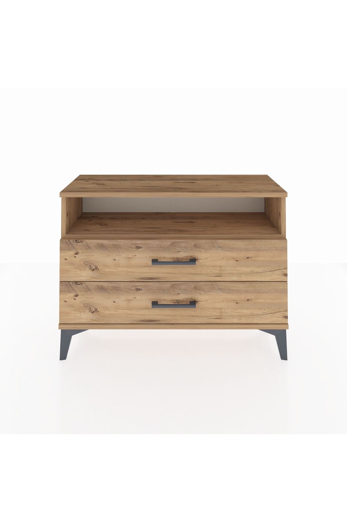 Arges Şifonyer Tek Raflı 2 Çekmeceli 88x30x64 - S02M005V9A