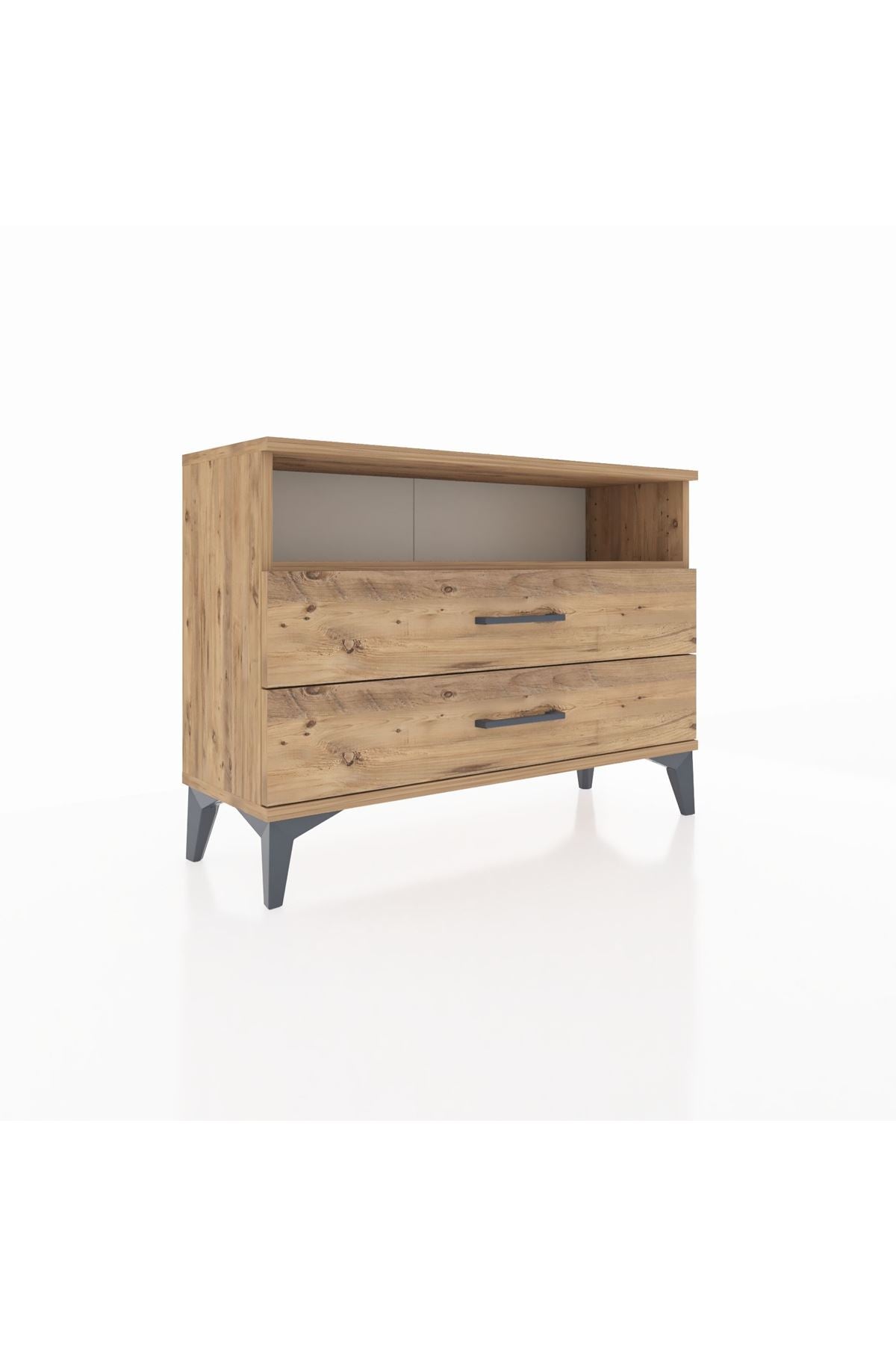 Arges Şifonyer Tek Raflı 2 Çekmeceli 88x30x64 - S02M005V9A