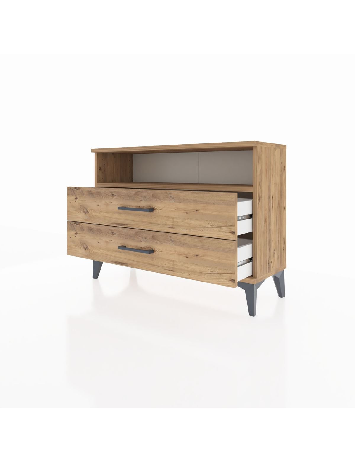 Arges Şifonyer Tek Raflı 2 Çekmeceli 88x30x64 - S02M005V9A