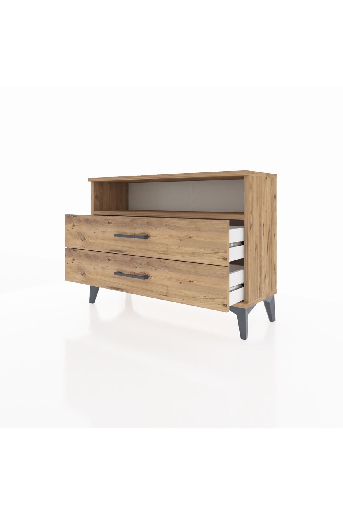 Arges Şifonyer Tek Raflı 2 Çekmeceli 88x30x64 - S02M005V9A