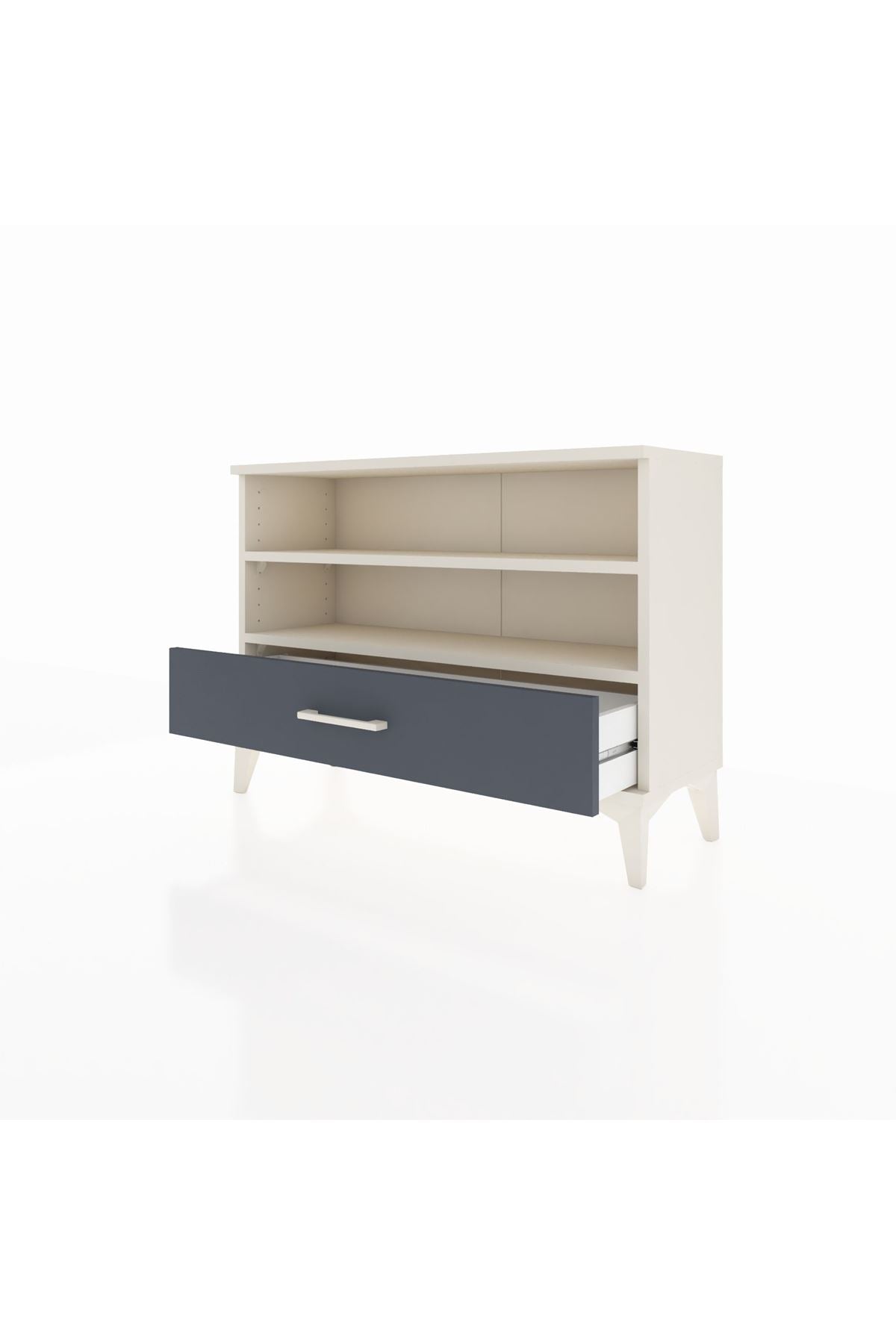 Arges Şifonyer 2 Raflı Tek Çekmeceli 88x30x64 - S02M006V2A