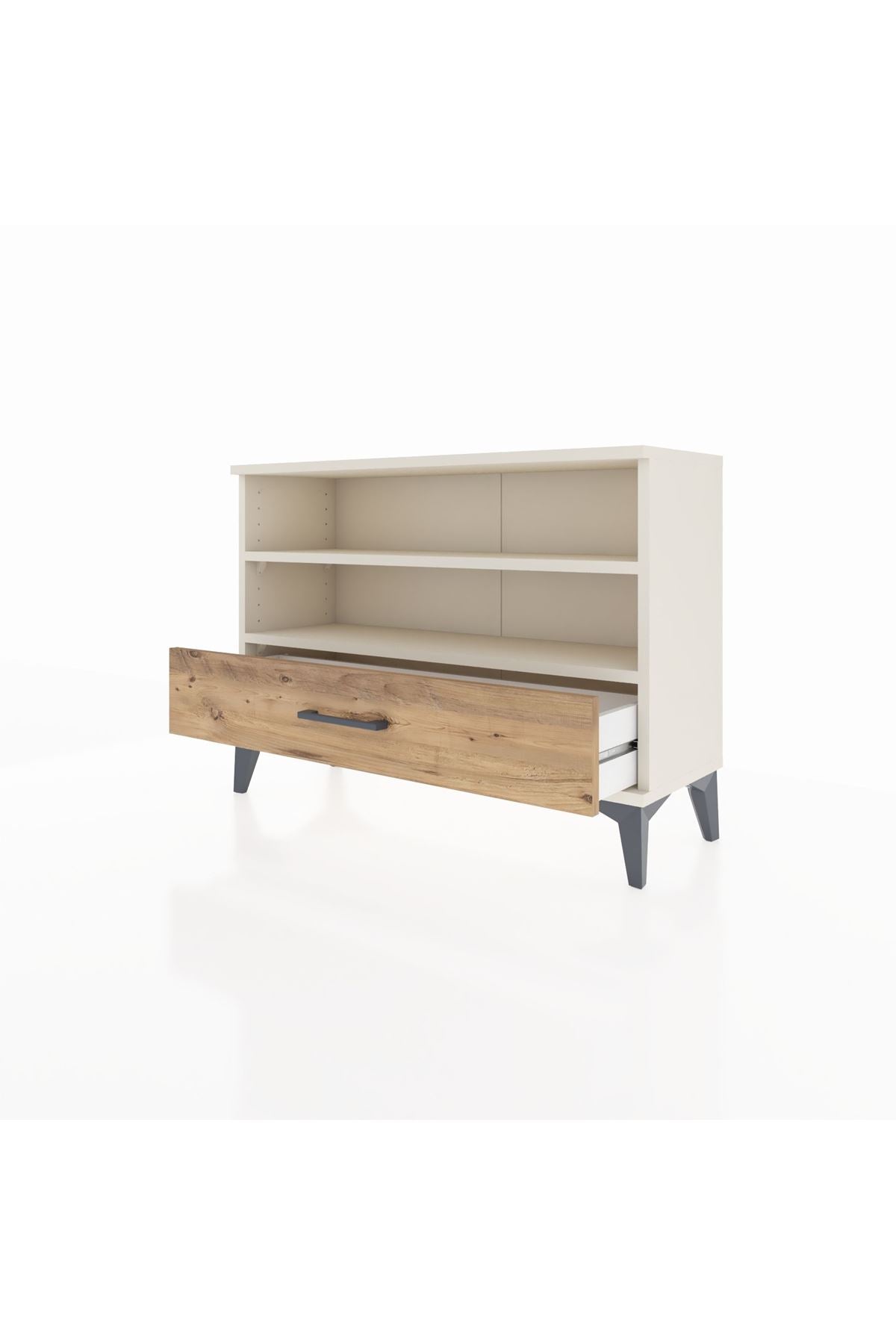 Arges Şifonyer 2 Raflı Tek Çekmeceli 88x30x64 - S02M006V3A