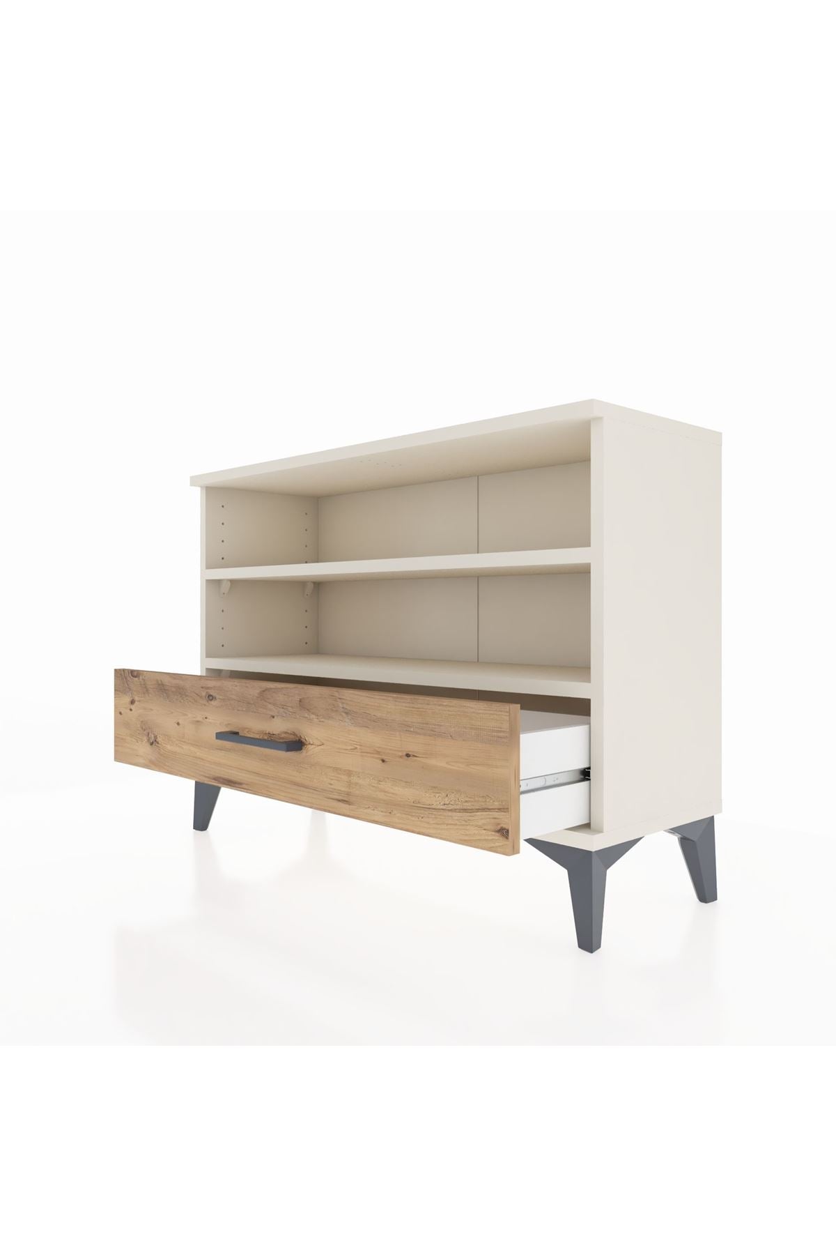 Arges Şifonyer 2 Raflı Tek Çekmeceli 88x30x64 - S02M006V3A