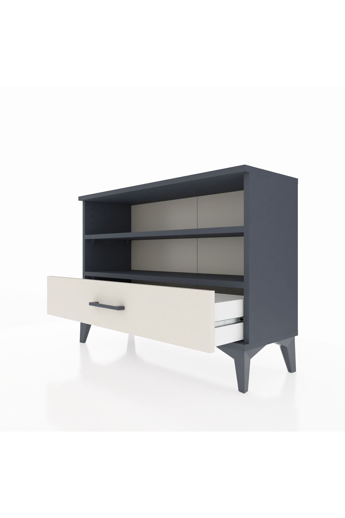 Arges Şifonyer 2 Raflı Tek Çekmeceli 88x30x64 - S02M006V4A
