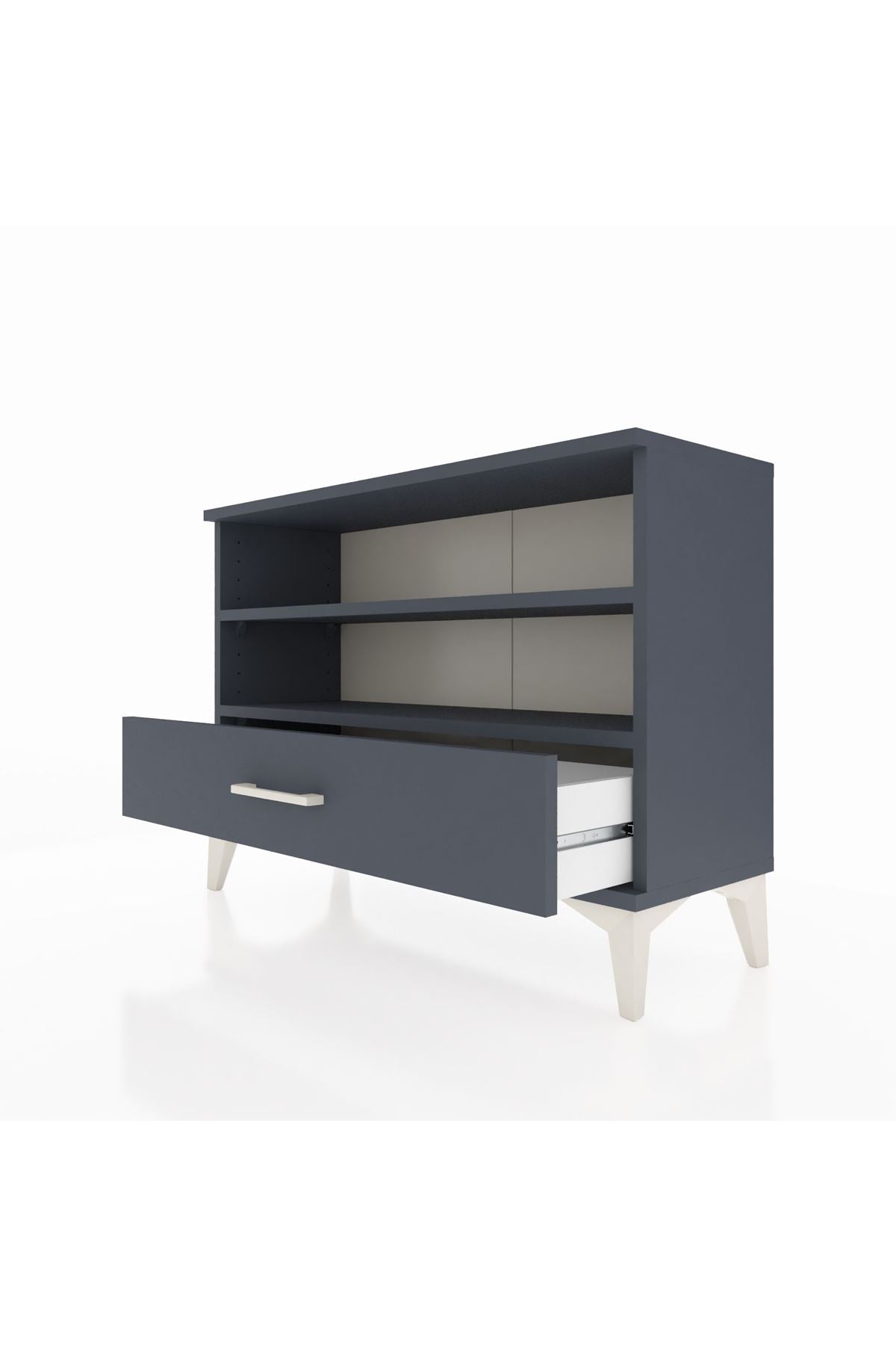 Arges Şifonyer 2 Raflı Tek Çekmeceli 88x30x64 - S02M006V5A