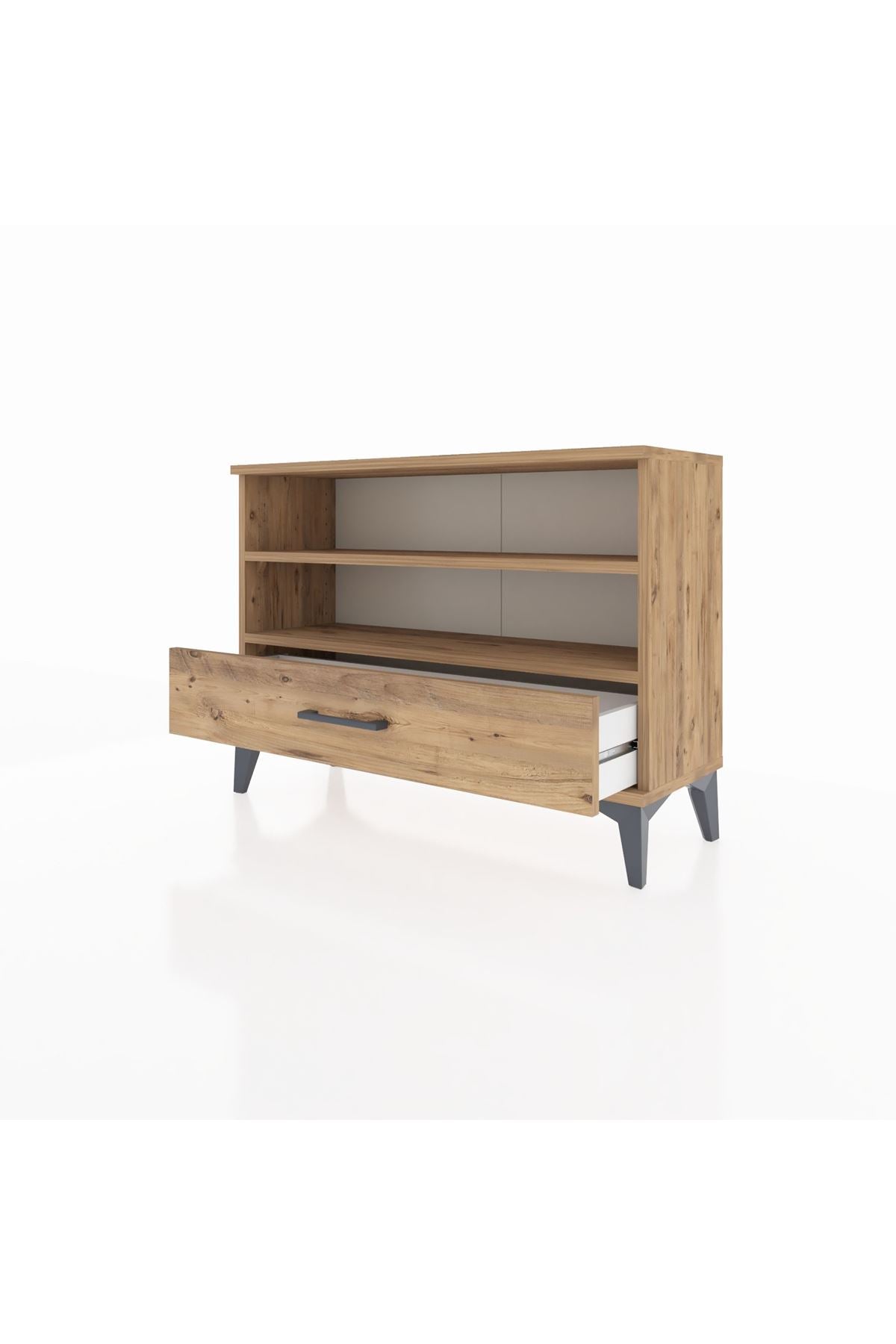 Arges Şifonyer 2 Raflı Tek Çekmeceli 88x30x64 - S02M006V9A