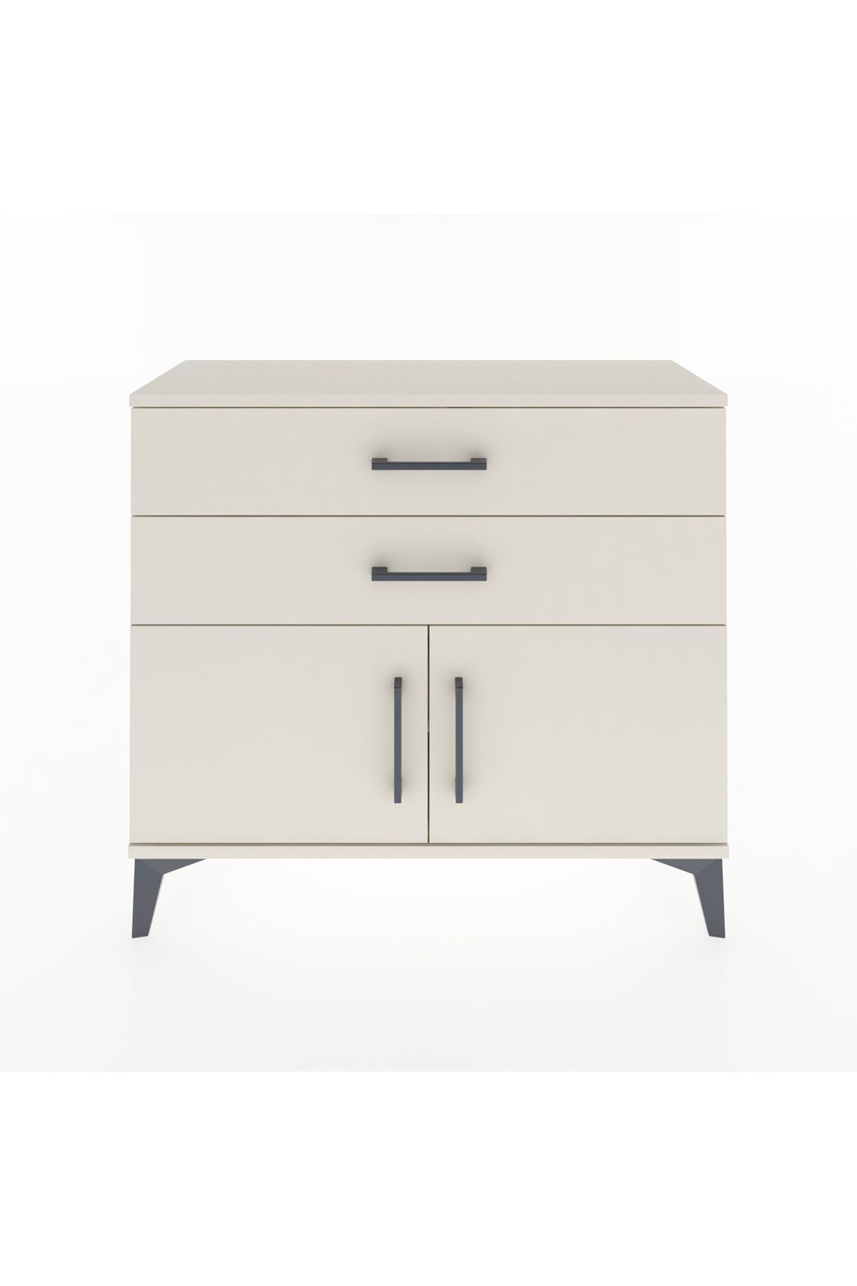 Arges Şifonyer Tek Raflı 2 Çekmeceli 2 Kapaklı 88x30x80 - S03M032V1A