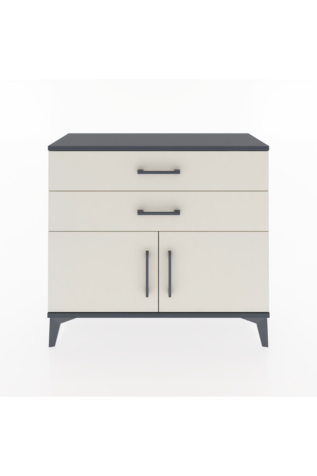 Arges Şifonyer Tek Raflı 2 Çekmeceli 2 Kapaklı 88x30x80 - S03M032V4A