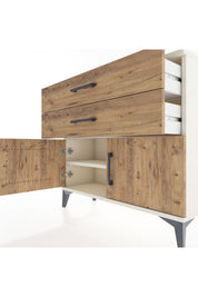 Arges Şifonyer Tek Raflı 2 Çekmeceli 2 Kapaklı 88x30x80 - S03M032V3A