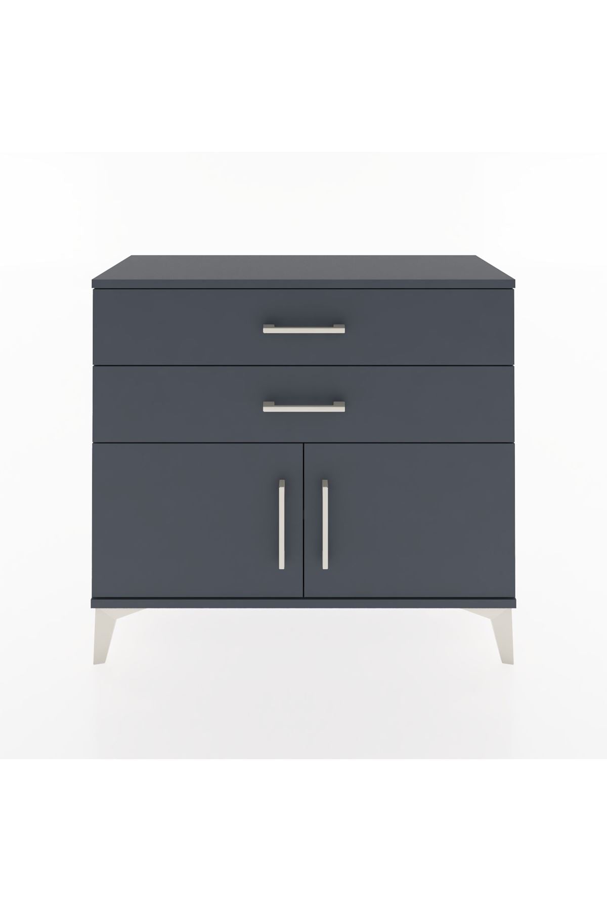 Arges Şifonyer Tek Raflı 2 Çekmeceli 2 Kapaklı 88x30x80 - S03M032V5A