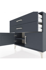 Arges Şifonyer Tek Raflı 2 Çekmeceli 2 Kapaklı 88x30x80 - S03M032V5A