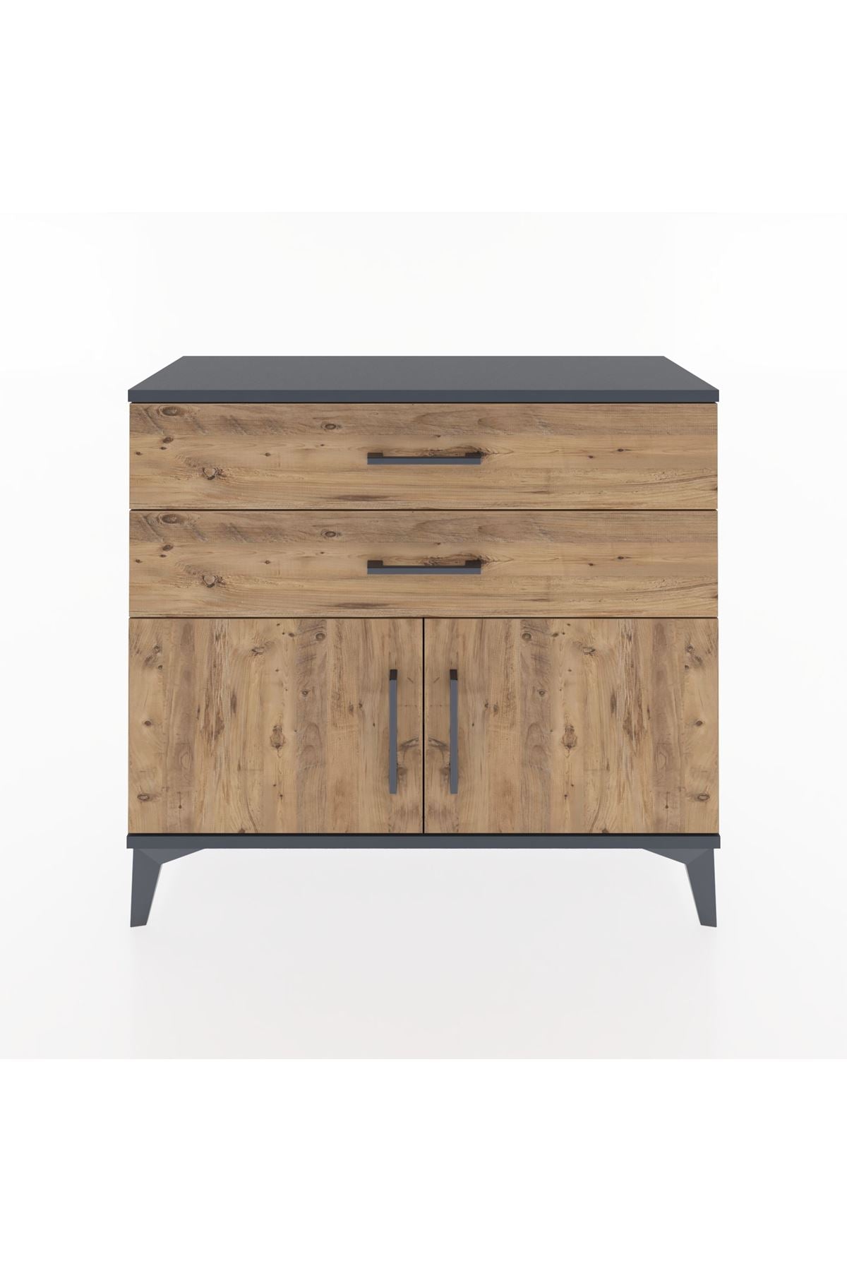 Arges Şifonyer Tek Raflı 2 Çekmeceli 2 Kapaklı 88x30x80 - S03M032V6A