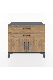 Arges Şifonyer Tek Raflı 2 Çekmeceli 2 Kapaklı 88x30x80 - S03M032V6A