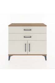 Arges Şifonyer Tek Raflı 2 Çekmeceli 2 Kapaklı 88x30x80 - S03M032V7A