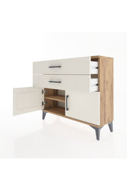 Arges Şifonyer Tek Raflı 2 Çekmeceli 2 Kapaklı 88x30x80 - S03M032V7A