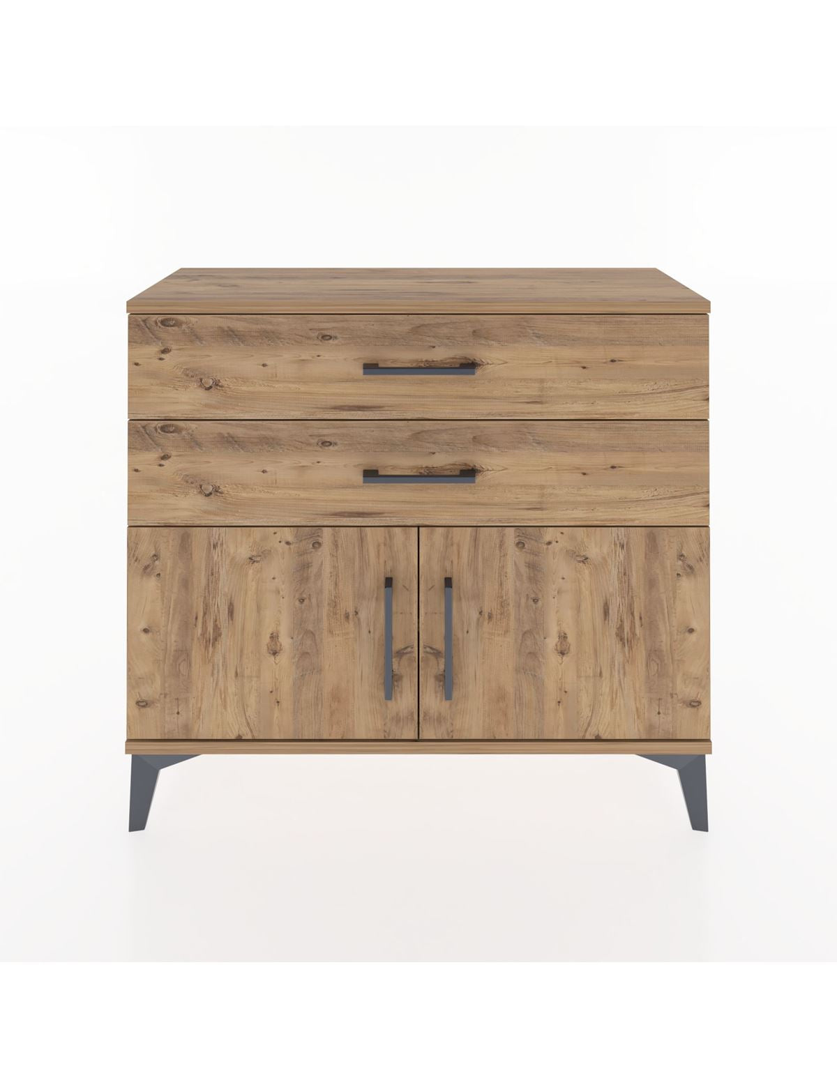 Arges Şifonyer Tek Raflı 2 Çekmeceli 2 Kapaklı 88x30x80 - S03M032V9A