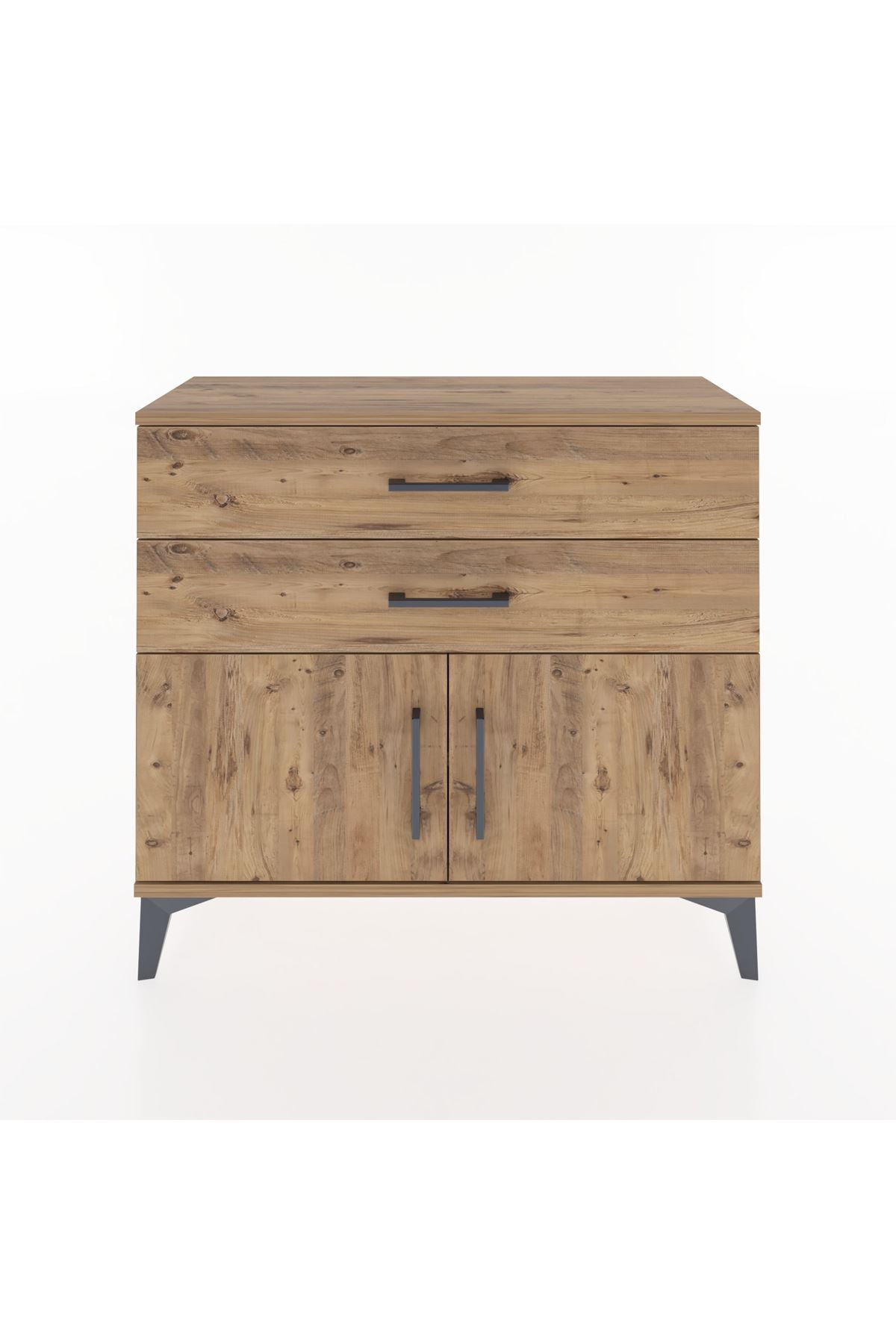Arges Şifonyer Tek Raflı 2 Çekmeceli 2 Kapaklı 88x30x80 - S03M032V9A