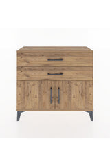 Arges Şifonyer Tek Raflı 2 Çekmeceli 2 Kapaklı 88x30x80