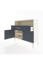 Arges Şifonyer 2 Raflı Tek Çekmeceli 2 Kapaklı 88x30x80 - S03M033V2A