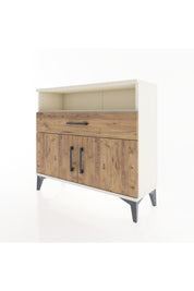 Arges Şifonyer 2 Raflı Tek Çekmeceli 2 Kapaklı 88x30x80 - S03M033V3A