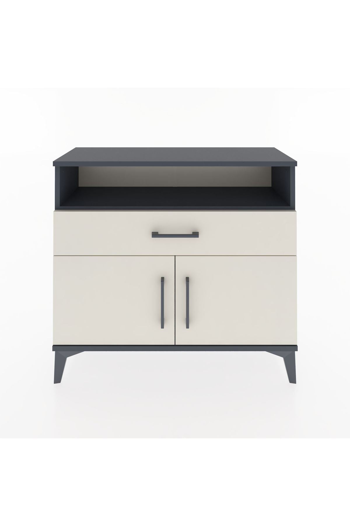 Arges Şifonyer 2 Raflı Tek Çekmeceli 2 Kapaklı 88x30x80 - S03M033V4A