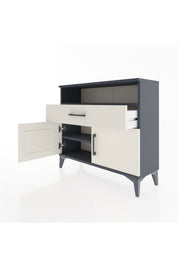 Arges Şifonyer 2 Raflı Tek Çekmeceli 2 Kapaklı 88x30x80 - S03M033V4A