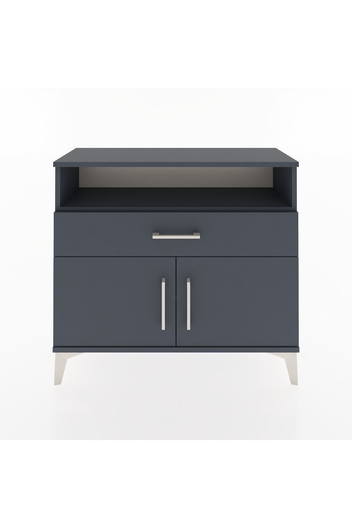 Arges Şifonyer 2 Raflı Tek Çekmeceli 2 Kapaklı 88x30x80 - S03M033V5A