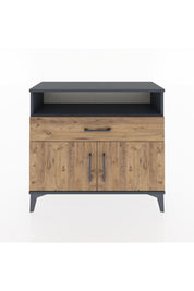 Arges Şifonyer 2 Raflı Tek Çekmeceli 2 Kapaklı 88x30x80 - S03M033V6A