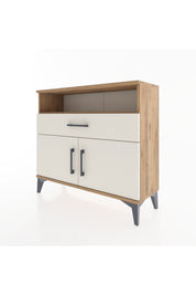Arges Şifonyer 2 Raflı Tek Çekmeceli 2 Kapaklı 88x30x80 - S03M033V7A