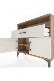 Arges Şifonyer 2 Raflı Tek Çekmeceli 2 Kapaklı 88x30x80 - S03M033V7A