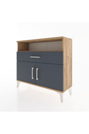 Arges Şifonyer 2 Raflı Tek Çekmeceli 2 Kapaklı 88x30x80 - S03M033V8A