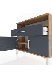 Arges Şifonyer 2 Raflı Tek Çekmeceli 2 Kapaklı 88x30x80 - S03M033V8A