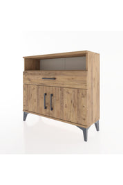 Arges Şifonyer 2 Raflı Tek Çekmeceli 2 Kapaklı 88x30x80 - S03M033V9A