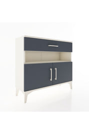 Arges Şifonyer 2 Raflı Tek Çekmeceli 2 Kapaklı 88x30x80 - S03M034V2A