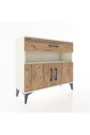 Arges Şifonyer 2 Raflı Tek Çekmeceli 2 Kapaklı 88x30x80 - S03M034V3A
