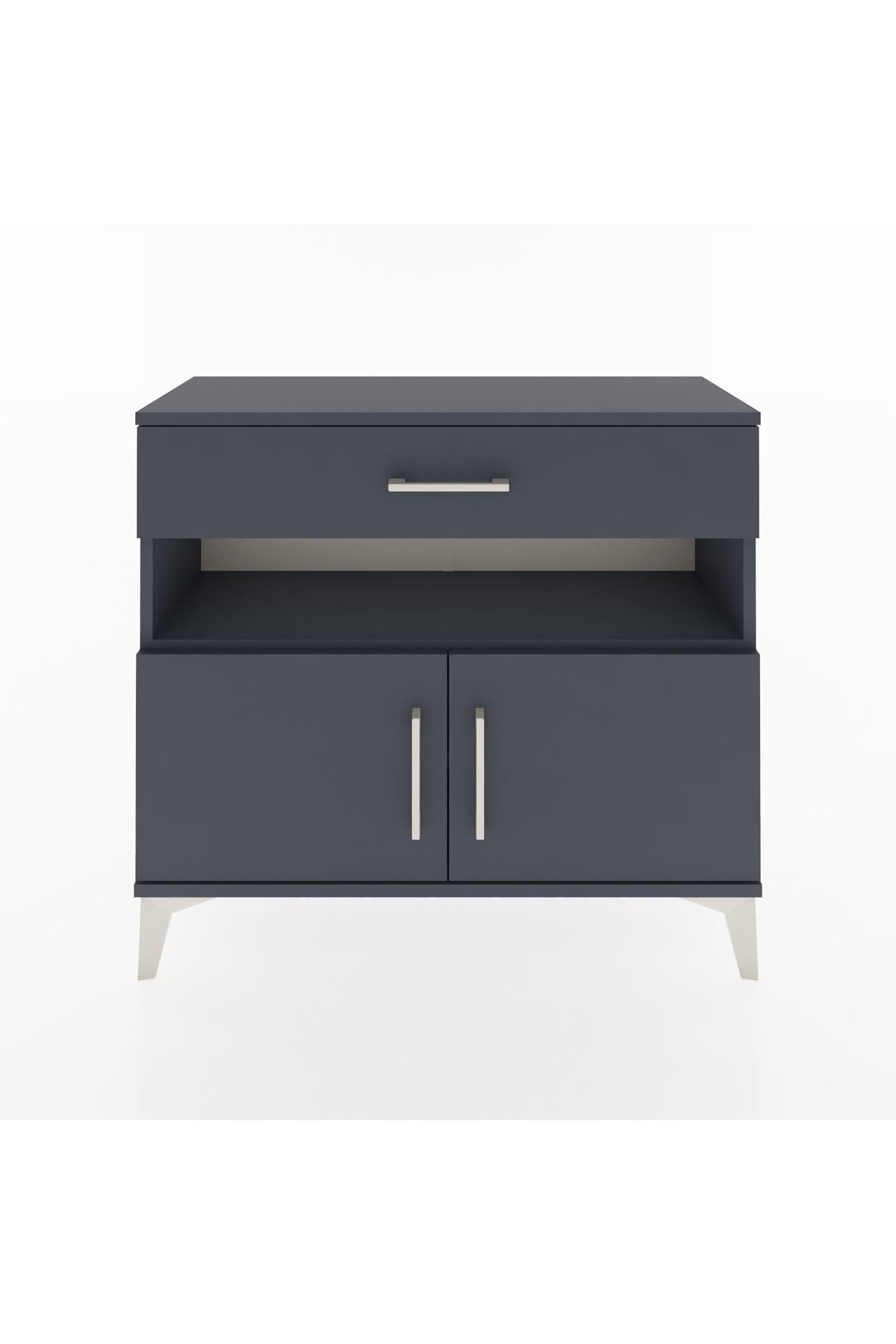 Arges Şifonyer 2 Raflı Tek Çekmeceli 2 Kapaklı 88x30x80 - S03M034V5A