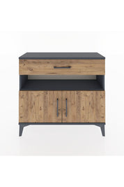 Arges Şifonyer 2 Raflı Tek Çekmeceli 2 Kapaklı 88x30x80 - S03M034V6A