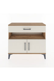 Arges Şifonyer 2 Raflı Tek Çekmeceli 2 Kapaklı 88x30x80 - S03M034V7A