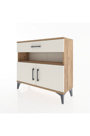 Arges Şifonyer 2 Raflı Tek Çekmeceli 2 Kapaklı 88x30x80 - S03M034V7A